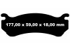 Tylne klocki Ultimax2 + NACINANE tarcze hamulcowe EBC seria USR GMC Yukon XL 2500 2000-2007
