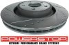 Przednie klocki Z26 + WIERCONE nacinane tarcze hamulcowe POWERSTOP Jeep Grand Cherokee SRT 6,1 V8 -2010