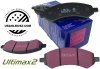 Przednie klocki Ultimax2 + nawiercone nacinane tarcze hamulcowe EBC seria GD Dodge RAM 1500 2006-