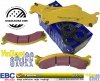 Przednie klocki YellowStuff + NACINANE tarcze hamulcowe EBC seria USR GMC Yukon XL 2500 2000-2013