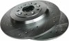 Tylne klocki Z36 + WIERCONE tarcze hamulcowe 330mm POWERSTOP Lincoln MKS -2012