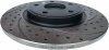 Tylna WIERCONA nacinana tarcza hamulcowa 328mm BLACK Chrysler Town Country 2012-