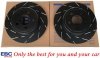 Tylne klocki Ultimax2 + NACINANE WENTYLOWANE tarcze hamulcowe EBC seria USR Chrysler 300C