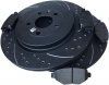 Tylne klocki +  WIERCONE nacinane tarcze hamulcowe 345mm Ford Explorer 2013-