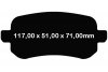 Tylne klocki Ultimax2 + NACINANE tarcze hamulcowe 305mm EBC seria USR Fiat Freemont -2013