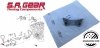 Prowadnica dolnego centralnego łańcucha rozrządu silnika górna Pontiac G8 3,6 V6 2008-2009