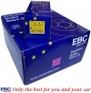 Przednie klocki YellowStuff + nawiercone nacinane tarcze hamulcowe EBC seria GD Dodge RAM 1500 2006-