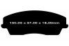 Klocki hamulcowe przednie CERAMICZNE do tarcz 320mm EBC RedStuff Dodge Magnum