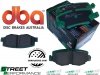 Tylne klocki hamulcowe DBA Street Performance Jeep Wrangler JK 2007-2018