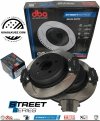 Tylne klocki + WENTYLOWANE tarcze hamulcowe 320mm DBA STREET SERIES T2 Lancia Thema