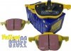 Przednie klocki YellowStuff + NACINANE tarcze hamulcowe 300mm EBC seria USR Ford Escape FWD 2013-2019