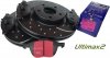 Przednie klocki Ultimax2 + NAWIERCANE NACINANE tarcze hamulcowe 300mm EBC seria GD Ford Escape FWD 2013-2019