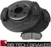 Przednie klocki + NACINANE tarcze hamulcowe 320mm BB-TECH Dodge Charger