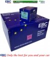 Tylne klocki GreenStuff + NIE WENTYLOWANE tarcze hamulcowe EBC seria PREMIUM Lancia Thema 3,6 V6