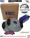 Przednie klocki Ultimax2 + NACINANE tarcze hamulcowe 330mm EBC seria USR Chevrolet Avalanche 1500 2009-2013