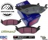 Tylne klocki Ultimax2 + tarcze hamulcowe EBC PREMIUM Chrysler Aspen