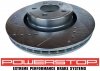 Przednie klocki Z26 + WIERCONE tarcze hamulcowe 320mm POWERSTOP Ford Mustang 2015-