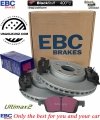 Przednie klocki Ultimax2 + tarcze hamulcowe 330mm EBC seria Premium Dodge Durango 3,6 V6 2011-2020