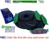 Przednie klocki GreenStuff + NAWIERCANE NACINANE tarcze hamulcowe 325mm EBC seria GD Lincoln MKS 2010-2012