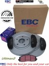 Przednie klocki Ultimax2 + tarcze hamulcowe 330mm EBC seria Premium RAM Cargo Van 2012-