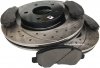 Przednie klocki + WIERCONE tarcze hamulcowe BLACK 294mm Dodge Caliber