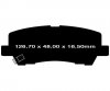 Tylne CERAMICZNE klocki RedStuff + NACINANE tarcze hamulcowe 320mm EBC seria GD Ford Mustang 2015-