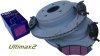 Tylne klocki Ultimax2 + nacinane tarcze hamulcowe EBC seria USR Dodge RAM 1500 2003-