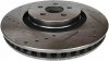 Przednie klocki + WIERCONE tarcze hamulcowe 345mm Ford Edge AWD 2015-