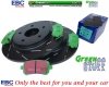 Tylne klocki GreenStuff + NACINANE tarcze hamulcowe 305mm EBC seria USR Dodge Caravan 2008-