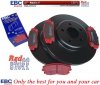 Przednie CERAMICZNE klocki RedStuff + tarcze hamulcowe 320mm EBC seria PREMIUM Dodge Magnum RWD V6