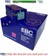 Przednie klocki GreenStuff + NACINANE tarcze hamulcowe 330mm EBC seria USR Dodge Caravan 2012-