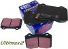 Tylne klocki Ultimax2 + NACINANE tarcze hamulcowe EBC seria USR Dodge Durango SRT Hellcat