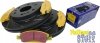Przednie klocki YellowStuff + NACINANE tarcze hamulcowe 330mm EBC seria USR Chevrolet Avalanche 1500 2009-