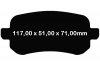 Tylne klocki Ultimax2 + NAWIERCANE NACINANE tarcze hamulcowe 305mm EBC seria GD Dodge Caravan 2008-