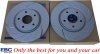 Przednia NAWIERCANA NACINANA tarcza hamulcowa 330mm EBC seria GD Chrysler Voyager Town Country 2012-