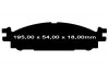 Przednie klocki Ultimax2 + tarcze hamulcowe 325mm EBC seria Premium Ford Flex 2012-2019