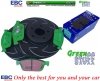 Przednie klocki GreenStuff + NACINANE tarcze hamulcowe 320mm EBC seria BSD Ford Escape AWD 2013-