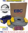 Przednie klocki YellowStuff + tarcze hamulcowe 330mm EBC seria Premium Lancia Voyager 2012-