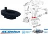 Poduszka sprężyny tylnej dolna prawa Cadillac CTS 2014-2019