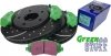 Przednie klocki GreenStuff + NAWIERCANE NACINANE tarcze hamulcowe 302mm EBC seria GD Lancia Voyager -2012