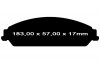 Klocki hamulcowe przednie EBC Ultimax2 Dodge Caliber SRT 2,4 Turbo