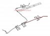Lewa końcowa linka hamulca postojowego ręcznego - do bębnów Dodge Caravan 1996-2007 4683299