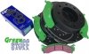 Przednie klocki GreenStuff + NAWIERCANE NACINANE tarcze hamulcowe EBC seria GD GMC Yukon XL 2500 2000-2013