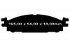 Klocki hamulcowe przednie EBC GreenStuff Ford Flex 2009-