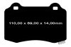 Klocki hamulcowe tylne EBC GreenStuff Dodge Magnum SRT-8 6,1 V8