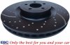 Przednie CERAMICZNE klocki RedStuff + tarcze hamulcowe EBC seria GD Ford Mustang 5,0 V8 2015-