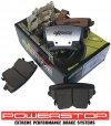 Tylne klocki + WIERCONE wentylowane tarcze hamulcowe POWERSTOP Chrysler 300C