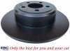 Tylne klocki Ultimax2 + NIE WENTYLOWANE tarcze hamulcowe EBC seria PREMIUM Chrysler 300C RWD V6
