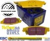 Tylne klocki YellowStuff + NACINANE tarcze hamulcowe EBC seria USR Chevrolet Tahoe 1500 2007-2020