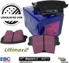 Tylne klocki Ultimax2 + WENTYLOWANE tarcze hamulcowe EBC seria PREMIUM Chrysler 300C